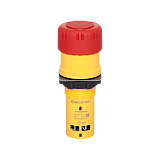 MTB8-ES442 Кнопка грибовидная красная, возврат поворотом c фиксацией, Ø 30 мм, 1NC, IP65, пластик