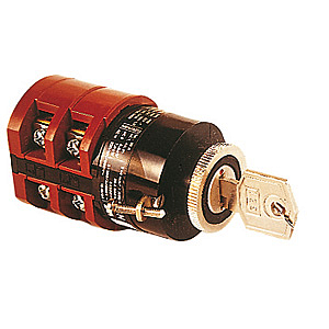 7 GN12 91 U12 КУЛАЧКОВЫЙ ВЫКЛЮЧАТЕЛЬ ДВУХПОЛЮСНЫЙ С РУКОЯТКОЙ С КЛЮЧОМ 2 ПОЛОЖЕНИЯ С УСТАНОВКОЙ НА П