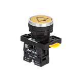 MTB2-EA52711 Кнопка плоская желтая, маркировка "ЗВОНОК", 1NO, IP54, пластик