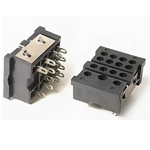 PY-14 Колодка для реле RE-4P(под пайку,монтаж в панель) GOODSKY