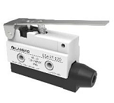 LSAR7-120 Мини концевой выключатель, металлический корпус, Тип толкателя - плоский рычаг R=73,5 мм, НО/НЗ (10A/250V)