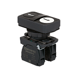 MTB5-AL2812 Кнопка двойная плоская, черная/белая, маркировка "стрелки вверх-вниз", 2NO, IP65, пластик