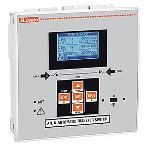 ATL610 Контроллер АВР, 2 контролируемые линии, 6 - программируемых входов, 7- Выходов (6НО+1С), 1-слот расш. для модуля EXP...,, Размер 144X144 мм