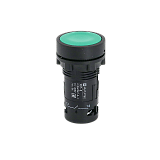 MTB7-EH35 Кнопка плоская зеленая с фиксацией, 1NO+1NC, IP54, пластик
