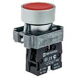 MTB2-BAZ124 Кнопка плоская, красная, 1NC, металл preview
