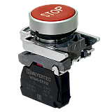 MTB4-BA41622 Кнопка плоская красная, маркировка "STOP", 1NС, IP65, металл preview