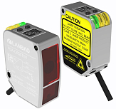 PDA-CR85DGRM Лазерный датчик измерения расстояния, раб. дистанция 85 мм ±25 мм, высокоточный, 0,1% от шкалы, красный лазер 650 нм, выход RS485 + выход PNP/NPN NO/NC, питание 10…30 DC, IP67, кабель 2 м, 4-pin