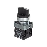 MTB2-BDF53 Переключатель на 3 положения с возвратом в центре, короткая ручка, 2NO, IP67, металл