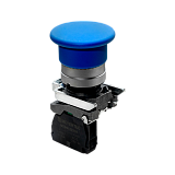 MTB4-BC61 Кнопка грибовидная синяя, 40 мм, пружиный возврат, 1NO, IP65, металл preview