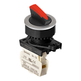 S3SFN-S1RB Переключатель "клюв", короткая ручка Shark, 2-х позиционный, красный