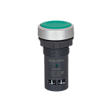 MTB8-EA33 Кнопка плоская зеленая, 2NO, IP65, пластик