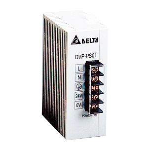 DVPPS01 Блок питания. Uвх ном = 1х220В, Uвых = 24В,  I нагрузки макс = 1 А