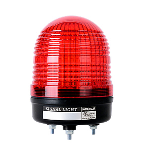 MS86L-FFF-G Светодиодная сигнальная лампа d=86мм 90-240VAC, постоянное + мигающее свечение, цвет зеленый, куполообразный тип плафона