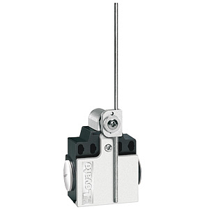 KNL2S02 Концевой выключатель, регулируемый  металлический рычаг-стержень , 2 боковых входа, 2NC