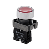 MTB2-BAF42 Кнопка плоская красная, 1NС, IP67, металл