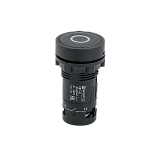 MTB7-EA21881 Кнопка плоская черная, маркировка "O",1NO, IP54, пластик