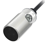 PSM-TM20DPB Оптический цилиндрический датчик на пересечении луча, M18, расст. сраб. до Sn=20м, медно-никелевый сплав, инфр. (850нм), (T-тип), выход PNP, реж. Работы на свет/на затемнение, питание 10...30VDC, IP67, кабель 2м / приемник