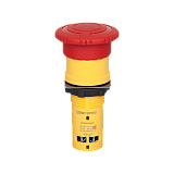 MTB8-ES542 Кнопка грибовидная красная, возврат поворотом c фиксацией, Ø 40 мм, 1NC, IP65, пластик