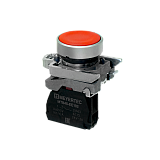 MTB4-BA42 Кнопка плоская красная, 1NС, IP65, металл