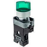 MTB2-BK3761 Переключатель с LED подсветкой, 24V AC/DC , без цвета, 3 полож. 1NO, фикс., мет. preview