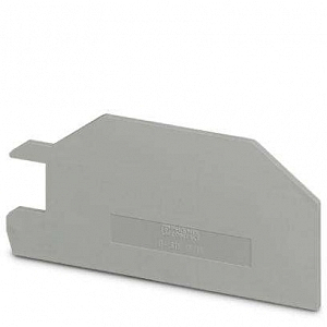 D-STI 10/16 Концевая крышка, Длина: 89,5 мм, Ширина: 2 мм, Высота: 49 мм, Цвет: cерый
