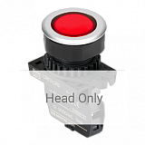 L3RFU-L3R Круглая плоская сигнальная лампа, утопленная, цвет красный, без текста по кругу, диаметр 30 мм (БЕЗ блока ПОДСВЕТКИ)