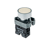 MTB2-BAZ111 Кнопка плоская, белая, 1NO, мет. preview