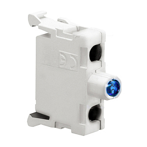 LPXLPBB6 Светодиодный индикатор для кнопочных пультов типа LPZP, с постоянным свечением, с полной защитой от повыш. напряжения, с винт. клеммами, питание 12…30V AC/DC, цвет синий