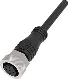 QE12-N5F10-U Разъём прямой с кабелем. Разъем: M12, 5pin, мама (гнездо), медно-никелевый сплав + PVC, Imax-4A, 250VAC/DC, IP67; Кабель: PUR, стойкий к маслу и изгибам, 5-жильный, длина 10 м preview