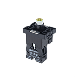 MTB2-EW615 Основание с модулем подсветки, 1NO блок-контакт, желтый, 24V AC/DC, пласт. preview