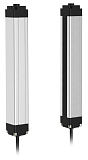 LG40-T3005TNA-F2 Световая завеса, приемник, количество оптических лучей 30, расст. между лучами 40 мм, выход NPN, режим работы: на свет/на затемнение, расст.  0.1-5 м, питание 12…24VDC, алюминий,  IP65, кабель 18 см с разъёмом M12