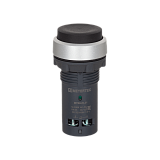 MTB8-EL21 Кнопка черная выступающая, с возвратом, 1NO, IP65, пластик