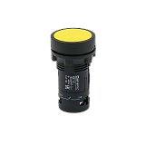 MTB7-EH55 Кнопка плоская желтая с фиксацией, 1NO+1NC, IP54, пластик