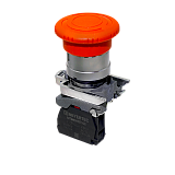 MTB4-BS542 Кнопка грибовидная аварийной остановки, красная, 40 мм, возврат поворотом с фиксацией, 1NC, IP65, металл