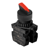 S2SRN-SAKR2A Селекторный переключатель "клюв", короткая ручка Shark, красный, 3-х позиционный