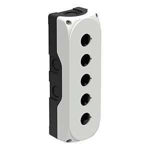 LPZP5A8 Корпус пластиковый для пультов управления, 5 отверстий под кнопки, цвет серый