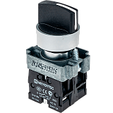 MTB2-BDZ133 Переключатель, короткая ручка, черный, 3 положения, 2NO, с фиксацией, металл preview