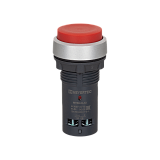 MTB8-EL42 Кнопка красная выступающая, с возвратом, 1NC, IP65, пластик