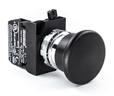 CM100MH Кнопка нажимная  чёрная грибок (1НО) preview