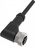 QE12-N3G5 Разъём угловой с кабелем. Разъем: M12, 3pin, мама (гнездо), медно-никелевый сплав + PVC, Imax-4A, 250VAC/DC, -30˚С…90˚С, IP67; Кабель: 3-жильный, длина 5 м preview