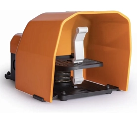 PDKS11GX10T Педаль с защитной крышкой оранжевая (2x(1НО+1НЗ))