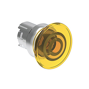 LPSBL6145 Грибовидная, металлическая кнопка Platinum диаметром 40 мм, с подсветкой, без фиксации, цвет желтый, (без крепежного основания LPXAU 120M)
