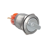 MT67-BD411 Переключатель в 2 положения с возвратом, короткая ручка, 1NO+1NC, IP67, нержавеющая сталь