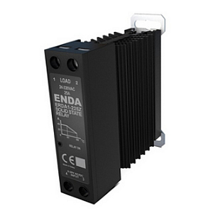 ERDA1-425Z  ТТР 1-фазное, с радиатором ни DIN рейку, Входное напряжение 8-30V AC/DC, Напряжение нагрузки 50-480VAC,  номинальный ток 25A, перекл. через 0.