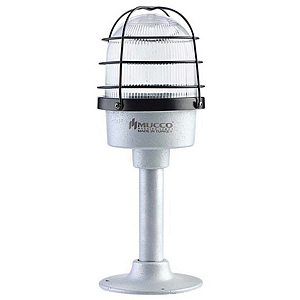 SNT-DU12513-KFS-5 Сигнальная лампа в алюминиевом корпусе со стойкой, стробоскопический эффект, Белый, 12-24V AC/DC, IP65.