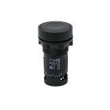 MTB7-EH25 Кнопка плоская черная с фиксацией, 1NO+1NC, IP54, пластик