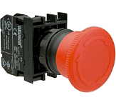 B200E Кнопка аварийная "Грибок" 40мм с фикс. и возвратом поворотом (1НЗ) preview