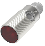 PSM-YC10DNBR-E2 Оптический датчик диффузного типа, функция BGS, медно-никелевый сплав, M18, красный светодиод (660 нм), выход NPN, режим работы: на свет/на затемнение, расстояние Sn=10 см, (D-тип), разъём М12 4-pin