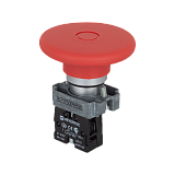MTB2-BXZ124 Кнопка грибовидная тяни-толкай, 1NC, красный, O60 мм, мет. preview
