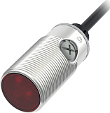 PSM-GM2DPBR Оптический датчик отражение от рефлектора TD-09 в комплекте, медно-никелевый сплав, M18, красный свет 640 нм, обнаружение прозрачн. объектов, PNP, режим работы: на свет/на затемнение, регул. чувствит. расст. до Sn=2 м (R-тип), кабель 2 м
